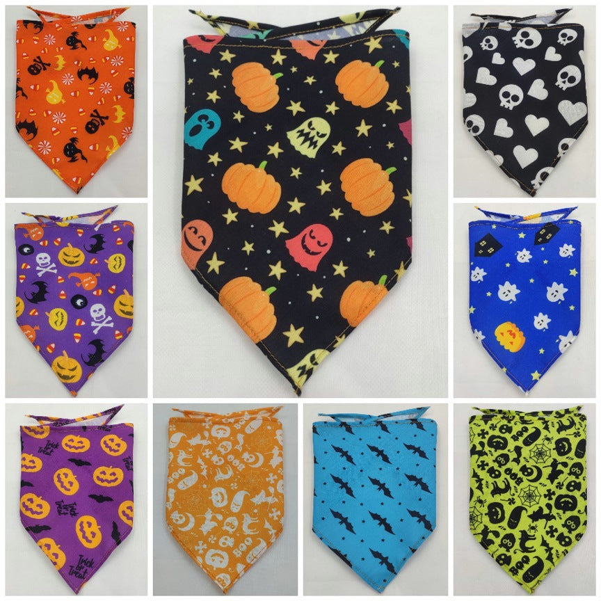 Tie-Dye Pet Bandana - Triangle Scarf Drool Towel for Dogs & Cats