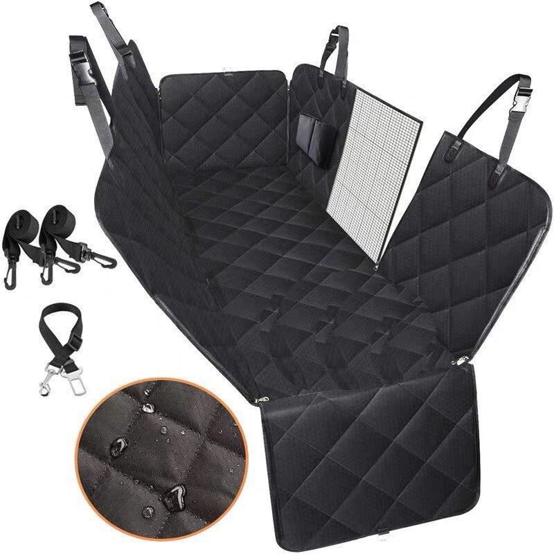 Dog Car Seat Hammock - Mesh Window Back Seat Protector