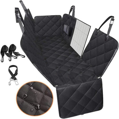 Dog Car Seat Hammock - Mesh Window Back Seat Protector