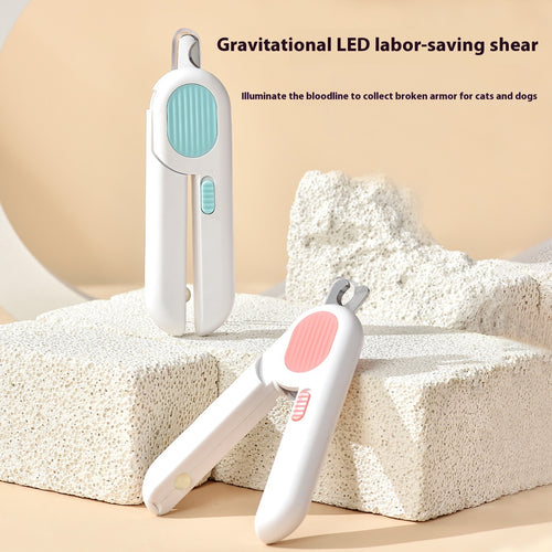 LED Cat Nail Scissors - Labor-Saving Pet Nail Clippers