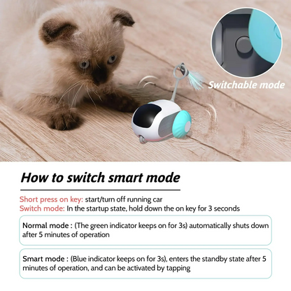 Smart Cat Toy Car - Remote Control Interactive Pet Toy