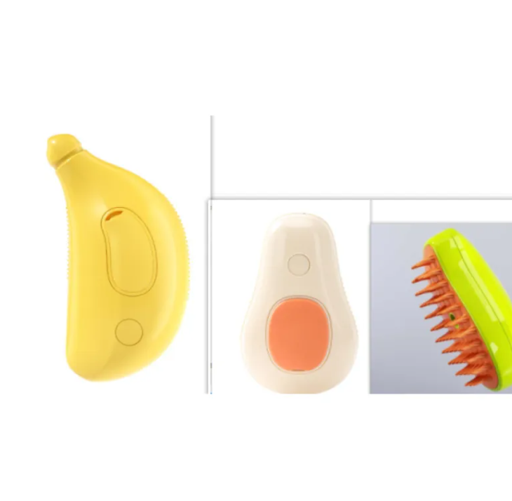 3-in-1 Steam Pet Brush - Cat Hair Grooming Tool