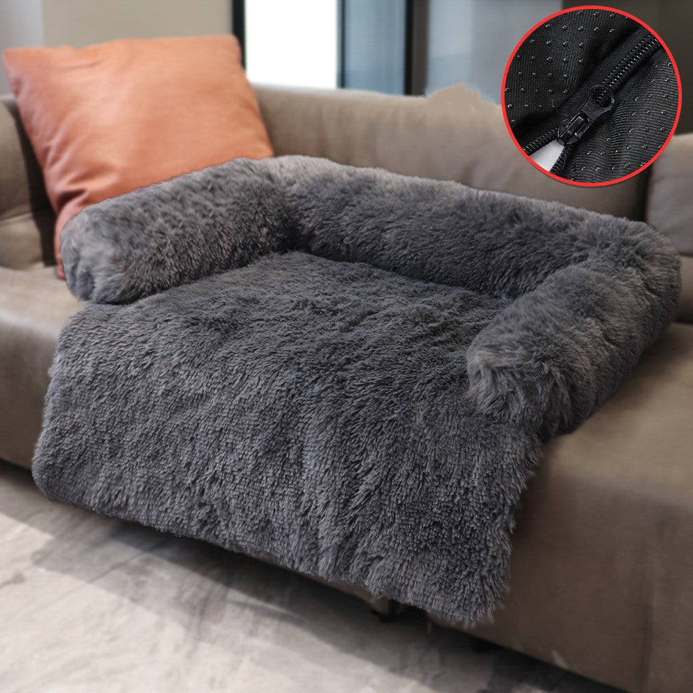 Dual-Use Pet Kennel & Blanket - Convertible Sofa Bed