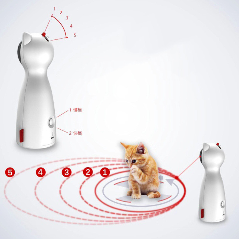 Interactive Laser Cat Toy - Automatic Timer Laser Pointer