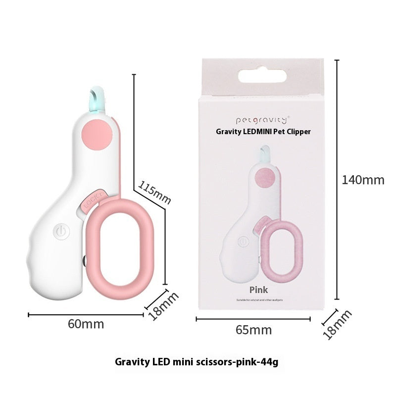 LED Cat Nail Scissors - Labor-Saving Pet Nail Clippers