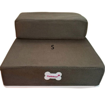 Foldable Pet Stairs - Soft Sponge Dog Steps for Bed & Couch