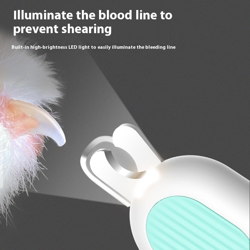 LED Cat Nail Scissors - Labor-Saving Pet Nail Clippers