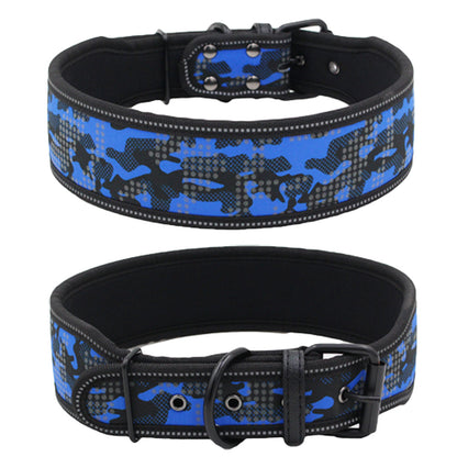 Reflective Camo Dog Collar - Comfortable Nylon Collar