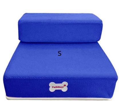 Foldable Pet Stairs - Soft Sponge Dog Steps for Bed & Couch