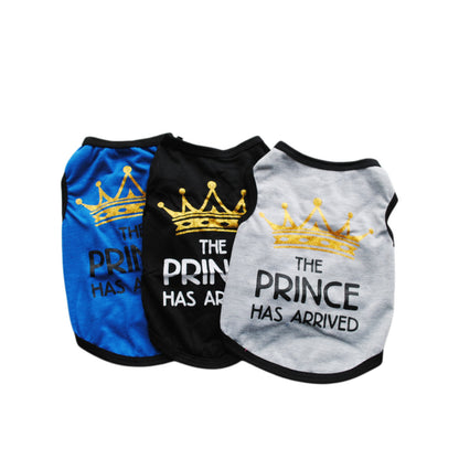 Puppy Summer Vest - Breathable Prince & Princess Shirt