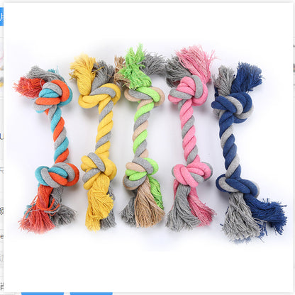Cotton Rope Puppy Toy - Bite-Resistant Chew Toy