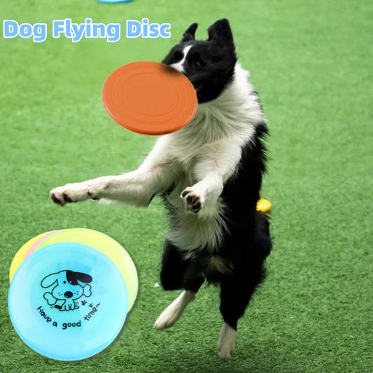 Silicone Dog Flying Disc - Bite-Resistant Frisbee Toy