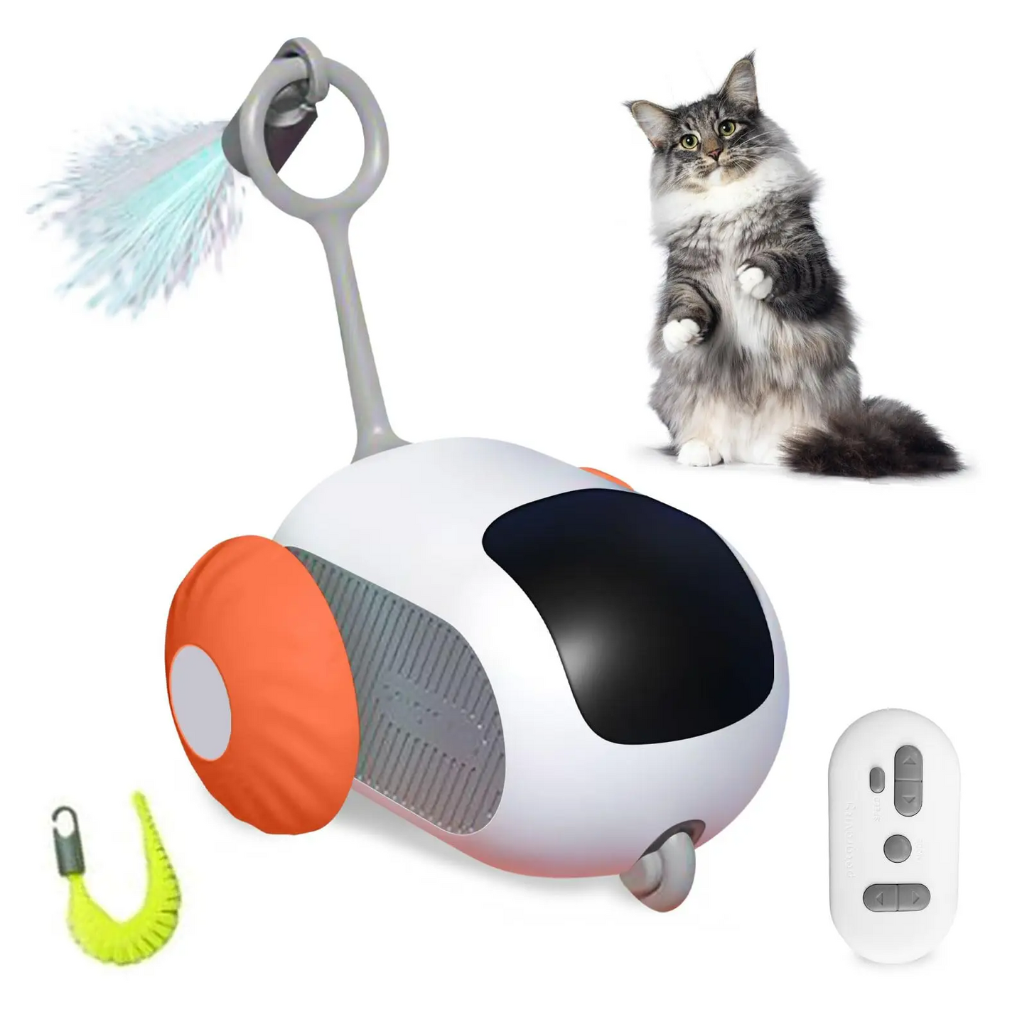 Smart Cat Toy Car - Remote Control Interactive Pet Toy