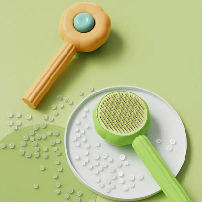 Sunflower Pet Grooming Brush - Cute Deshedding Comb
