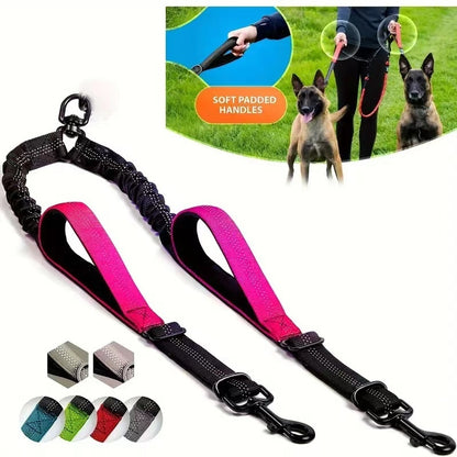 Hands-Free Dog Leash - Dual Dog Waist Traction Belt