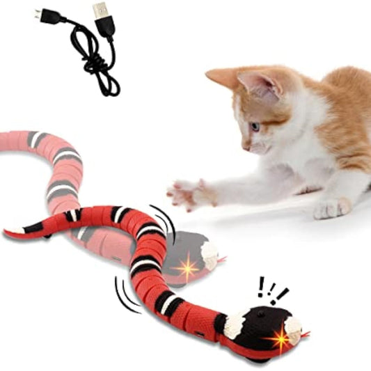 Interactive Snake Cat Toy - Smart Sensing USB Rechargeable
